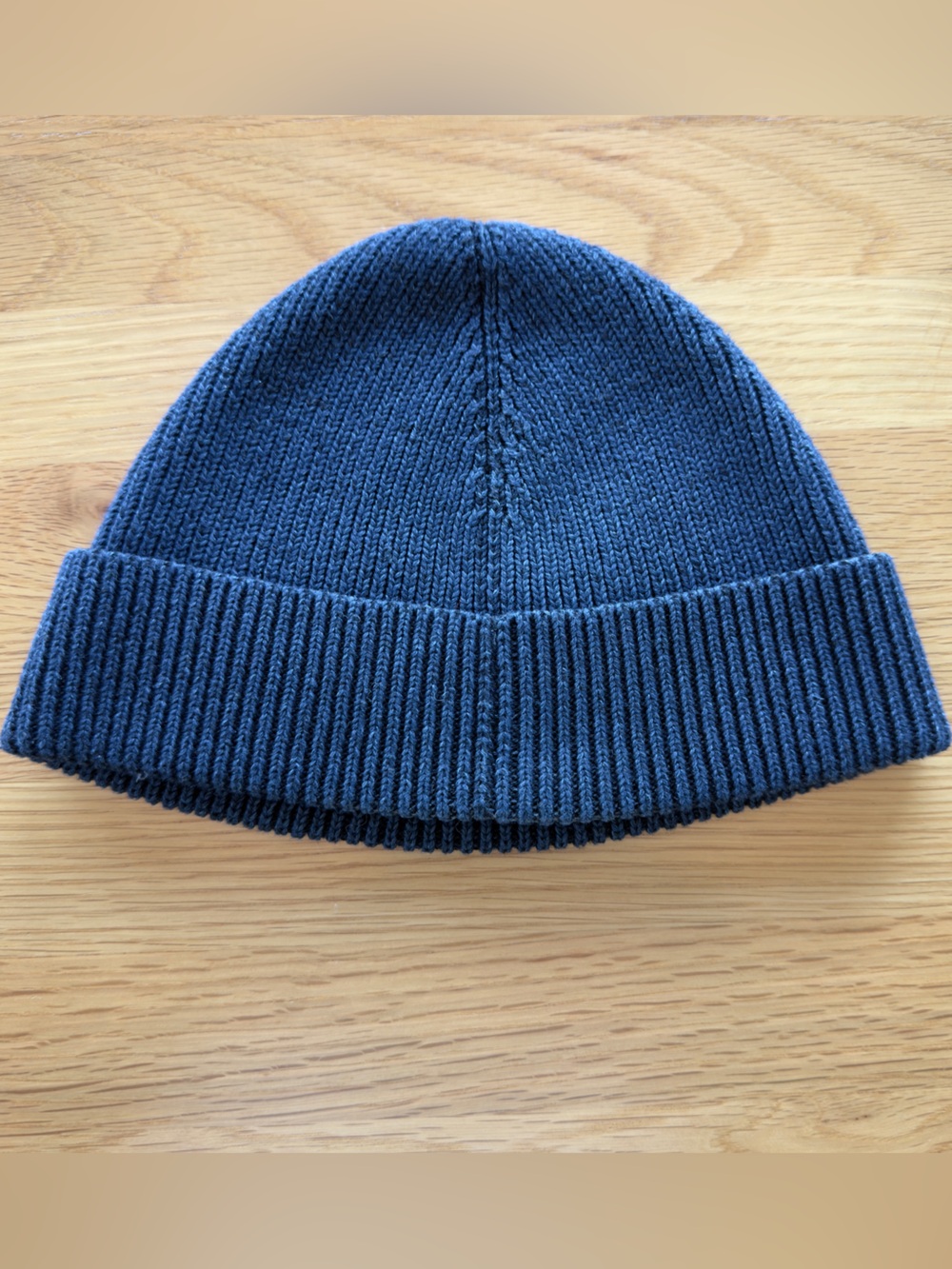 Ralph Lauren Double RL Navy Ribbed Knit Beanie - Picture 6 of 6